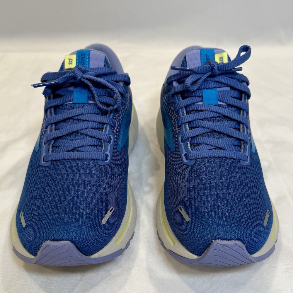 Brooks Women's 7 Ghost 14 Running Shoes Sneakers in Blue Ocean Oyster EUC - Picture 2 of 8